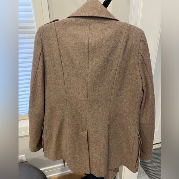 New York & Company Light Brown tan button up coat, medium - Picture 3 of 8